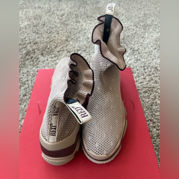 RED Valentino Round Toe High-Top Sneakers - Picture 9 of 9